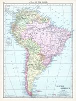 South America, World Atlas 1913
